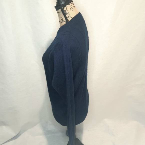 Women's Studio 33 Blue Knit Acrylic Sweater Medium - Picture 2 of 7